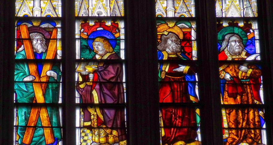 Stained glass windows of the Evreux cathedral
