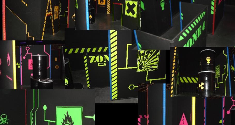 laser game near Giverny, Chateau de Bouafles, edge of Seine