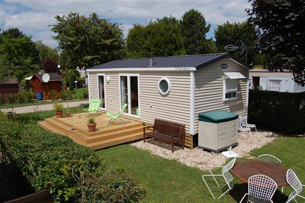 Rental of mobile home and tent at Camping Château de Bouafles, 4-star campsite, location camping caravanning, mobile home, sale new and used mobile homes near Rouen, camping edge of Seine in the Eure in Upper Normandy