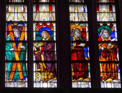 Stained glass windows of the Evreux cathedral